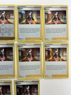 Pokemon Tcg Lot of 10 Trainer Supporter Marnie and Marnie's Pride Reverse Holo - Image 3