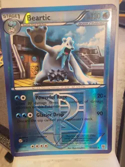 Pokemon TCG Beartic 41/135 Rare Non-Holographic Rare B&W Plasma Storm Light Play - Image 1
