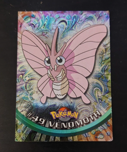 Venomoth #49 Pokemon Topps Foil Blue Logo TV Animation Edition Holo Rare LP - Image 2