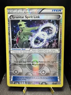 Pokemon TCG XY Ancient Origins Tyranitar Spirit Link 81/98 Reverse Holo NM - Image 1