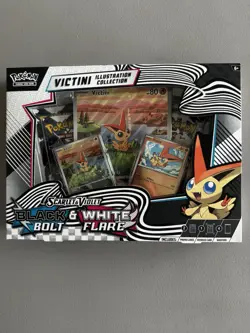 Pokemon TCG Black Bolt & White Flare Unova Victini Illustration Collection Box - Image 1