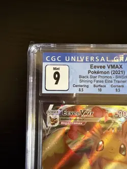 CGC 9 Eevee VMAX Sword & Shield Promo SWSH087 Mint Pokemon Subgrades - Image 2