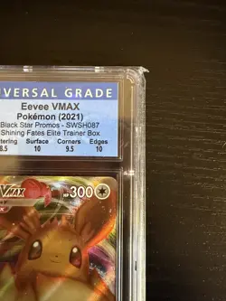 CGC 9 Eevee VMAX Sword & Shield Promo SWSH087 Mint Pokemon Subgrades - Image 3