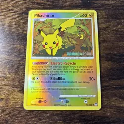 Pokemon TCG Pikachu LV.15 94/123 Diamond & Pearl Stamped Reverse Holo - HP - Image 1
