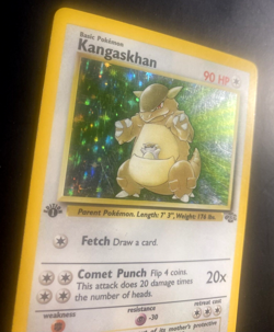 1999 Pokemon TCG Kangaskhan 5/64 Jungle Set 1st Edition Unlimited WOTC Holo Rare - Image 2