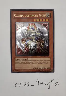 Yu-Gi-Oh! Celestia, Lightsworn Angel LODT-EN024 Ultimate Rare Original Print NM - Image 1