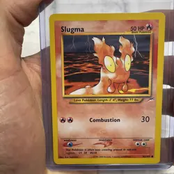 Pokemon Neo Destiny - Slugma Pokemon Card 82/105 Vintage Vtg Nintendo Common NM - Image 1