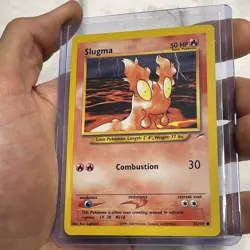 Pokemon Neo Destiny - Slugma Pokemon Card 82/105 Vintage Vtg Nintendo Common NM - Image 2