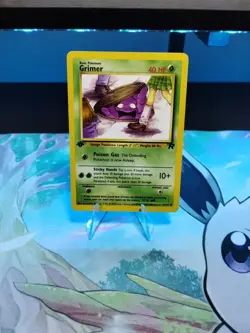 Pokemon Grimer 57/82 1st Edition Team Rocket Card Tcg - Image 1