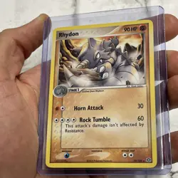 Rhydon 19/106 Emerald Regular Non-Holo Rare Card NM Vintage Vtg Pokemon Nintendo - Image 2