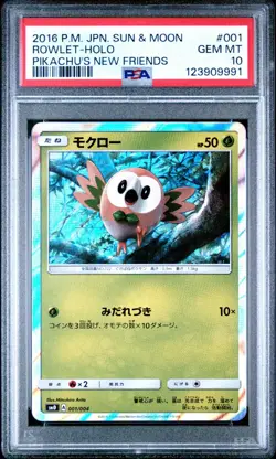 Rowlet - Holo Promo Rare 001/004 New Friends Japanese - Pokemon Card PSA 10 - Image 1