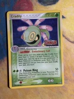 Cradily 7/108 Reverse Holo EX Power Keepers Pokemon Card Stamped - Image 2
