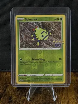 Pokemon Go Spinarak Peelable Ditto Card 006/078 Stamped Reverse Holo Pack Fresh - Image 1