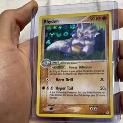 POKEMON RHYDON #46/101 EX HIDDEN LEGENDS REVERSE HOLO NM/MT CARD UNCOMMON TCG - Image 1