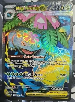 Mega Venusaur EX 155/132 Mega Evolution ENGLISH Pokemon TCG Card - Image 1