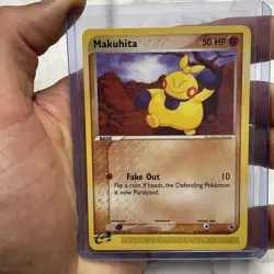 MAKUHITA 58/109 NON-HOLO EX Ruby and Sapphire - e-READER Pokemon Card - NM/MT - Image 1