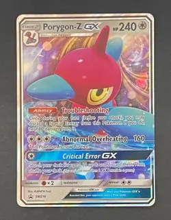 Pokemon Card Porygon-Z GX SM216 Black Star Promo - Moderately Played - Image 1