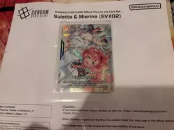 Gundam Card Game Official Playmat & Card Set Sulleta & Miorine EVX02 NEW English - Image 5