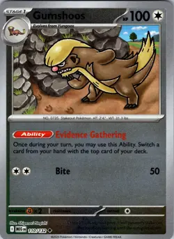 Gumshoos 110/132 Me01: Mega Evolution Reverse Holo - Pokemon Card - Image 1