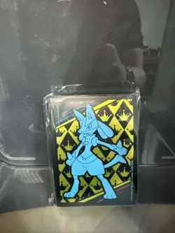 Pokemon Center Exclusive ETB Crown Zenith Lucario Card Sleeves 65 CT New Sealed - Image 1