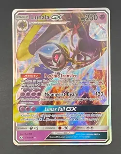 Pokemon Card Lunala GX 66/149 Sun & Moon Base Set - Near Mint - Image 1