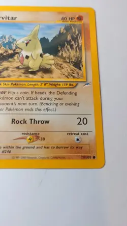 Pokemon Card - Larvitar Neo Destiny 1st Edition 70/105 Common Vintage WOTC - Image 4