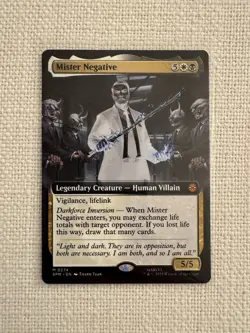 Mister Negative (Extended Art) Marvel's Spider-Man MTG Magic the Gathering NM - Image 1