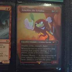 Knuckles the Echidna - Rainbow Foil Extended Art SLD NM MTG - Image 1