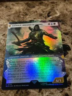 ADEWALE, BREAKER OF CHAINS Magic MTG Assassin's Creed Showcase Foil - Image 1
