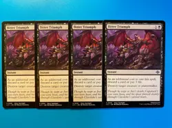 MTG 4x Bitter Triumph # 91 The Lost Cavern of Ixalan Magic the Gathering x4 NM - Image 1