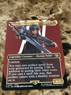 NOCTIS, PRINCE OF LUCIS Magic MTG Final Fantasy Borderless - Image 1