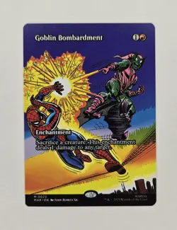 Goblin Bombardment Borderless Regular MTG: Marvel’s Spider-Man Magic 0023 - Image 1