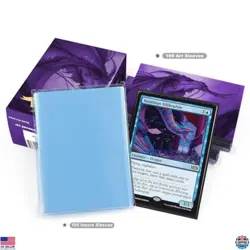 100 MTG Card Sleeves + 100 Inner Sleeves - Soul Purple Dragon Textured Design - Image 5