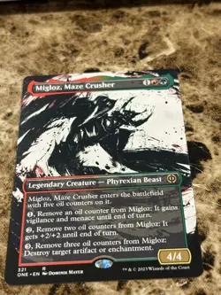 MIGLOZ, MAZE CRUSHER Magic MTG Phyrexia All Will Be One Borderless - Image 1