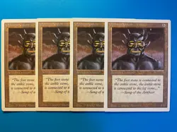MTG 4x Obsianus Golem Revised OLD SCHOOL Magic the Gathering x4 NM - Image 1