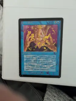 MTG MAGIC THE GATHERING CARD ORIGINAL ENGLISH BETA CRIMPED POWER SINK MISPRINT - Image 1