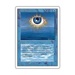 WOTC MtG Unlimited Thoughtlace (R) EX - Image 1