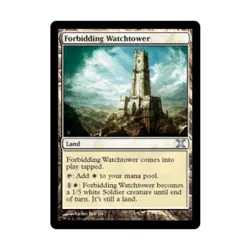 WOTC MtG 10th Ed Forbidding Watchtower (U) (Foil) EX - Image 1