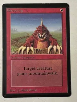Magic the Gathering MTG Beta Burrowing LP (Beta Bob) - Image 1