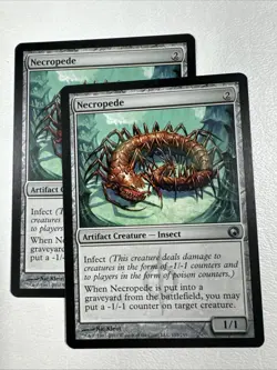X2 - Necropede - Scars of Mirrodin #185/249 Regular LP MTG - Image 1