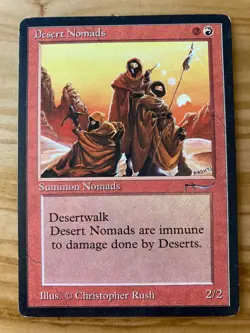 Magic the Gathering MTG Arabian Nights Desert Nomads HP (Beta Bob) - Image 1