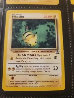 MINT PLEASE READ Pikachu Pokemon League WOTC Black Star Promo #26 1999 - Image 2