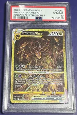 PSA 10 Giratina VSTAR GG69/GG70 Secret Rare Crown Zenith Pokemon 2023 - Image 1