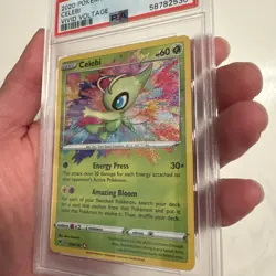 2020 POKEMON SWORD & SHIELD VIVID VOLTAGE #009 CELEBI AMAZING RARE PSA 10 - Image 2