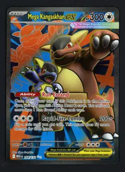 Mega Kangaskhan ex 164/132 Mega Evolution Ultra Rare Pokemon TCG - Image 1