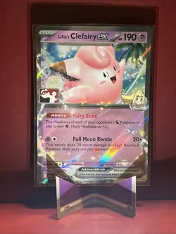 Pokemon Lillie's Clefairy ex Prize Pack Series 7 056/159 Play Stamped Holo JTG - Image 2