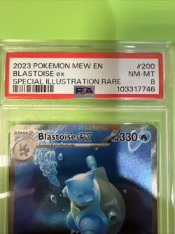 Pokemon Cards PSA 8 NM-MT Blastoise ex 151 SIR 2023 200/165 Ultra Rare - Image 2