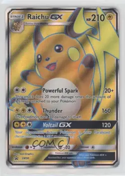 Raichu GX (Full Art Holo) Pokemon Sun & Moon Black Star Promo #SM90 - Image 1
