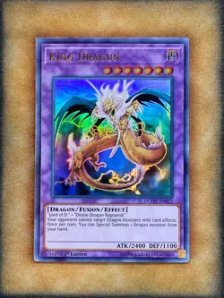 YUGIOH ~ KING DRAGUN ~ 1ST EDITION ULTRA RARE ~ DUOV-EN077 - Image 1