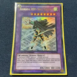 Yugioh Elemental HERO Great Tornado LC02-EN010 Ultra Rare Limited Edition - Image 1